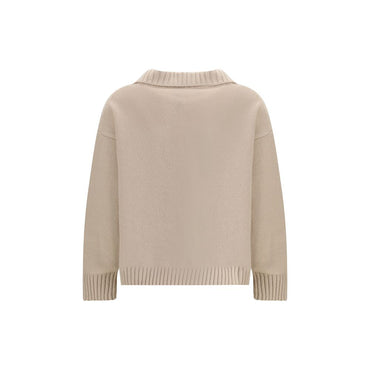 Max Mara Beige Fleece Wool Top