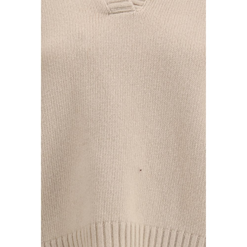 Max Mara Beige Fleece Wool Top