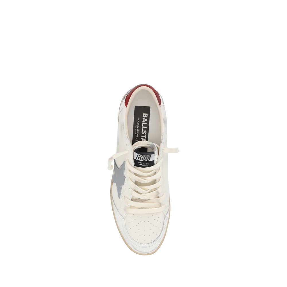 Golden Goose Cream Goatskin Low Top Sneakers