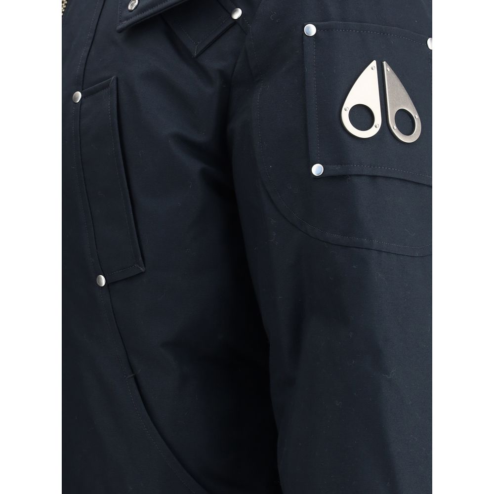 Moose Knuckles Blue Cotton Clothing