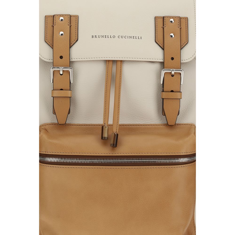 Brunello Cucinelli Multicolor Calf Leather Bos Taurus Shoulder Bag