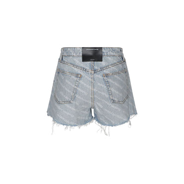 Alexander Wang Blue Cotton Bermuda Shorts