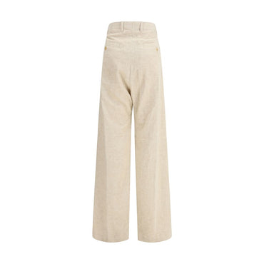 Rick Owens Beige Cotton Casual Pants