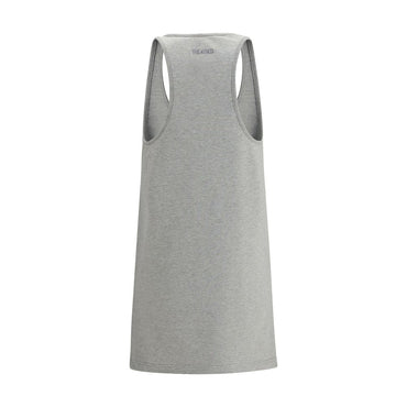 The Attico Gray Cotton Casual Dress