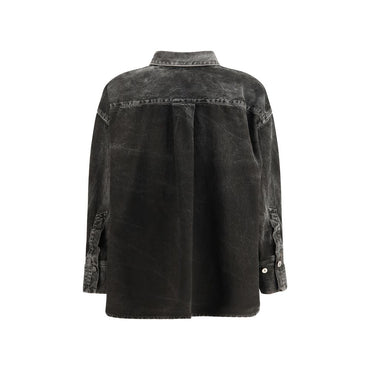 The Attico Black Denim Shirt