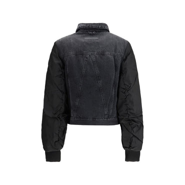 Ganni Black Cotton Denim Jacket