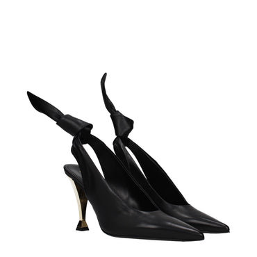Givenchy Black Leather High Heel Pumps