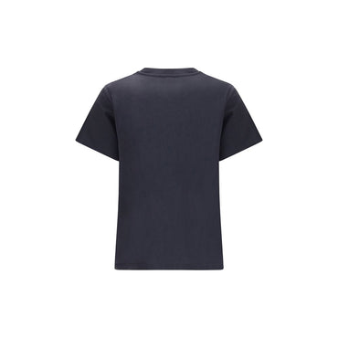 Ganni Black Cotton T-Shirt
