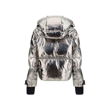 Moncler Grenoble Silver Polyester Shell Jacket