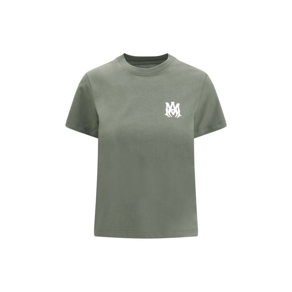 Amiri Green Cotton T-Shirt