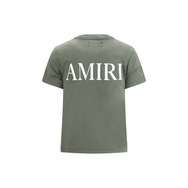 Amiri Green Cotton T-Shirt