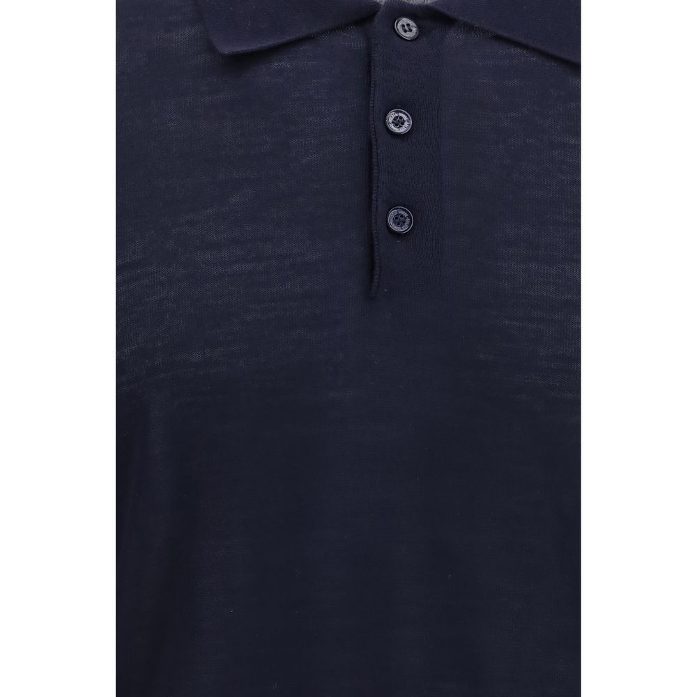 Golden Goose Blue Merino Wool Shirt