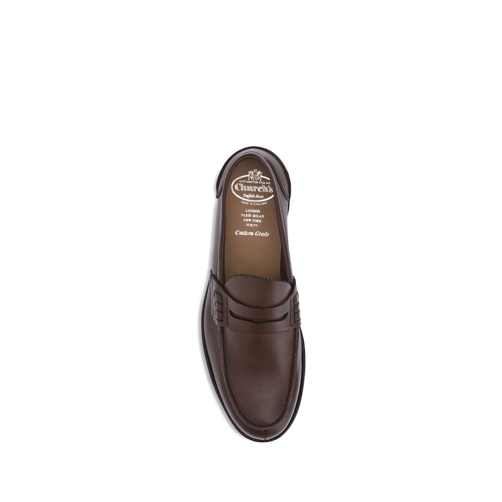 Church's Brown Calf Leather Bos Taurus Slip-On Loafers