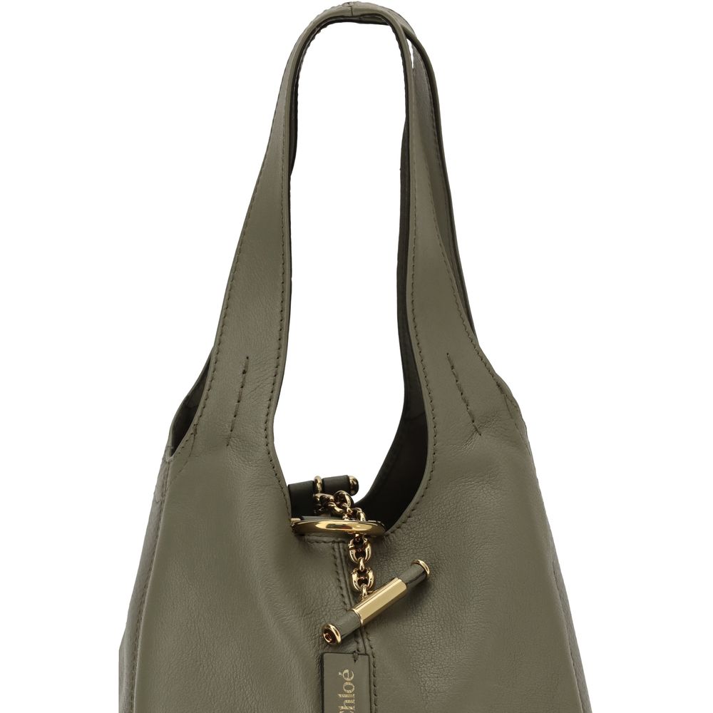 Chloé Green Calf Leather Bos Taurus Shoulder Bag