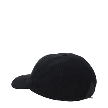 Moncler Black Polyester Cap (Baseball Hat)