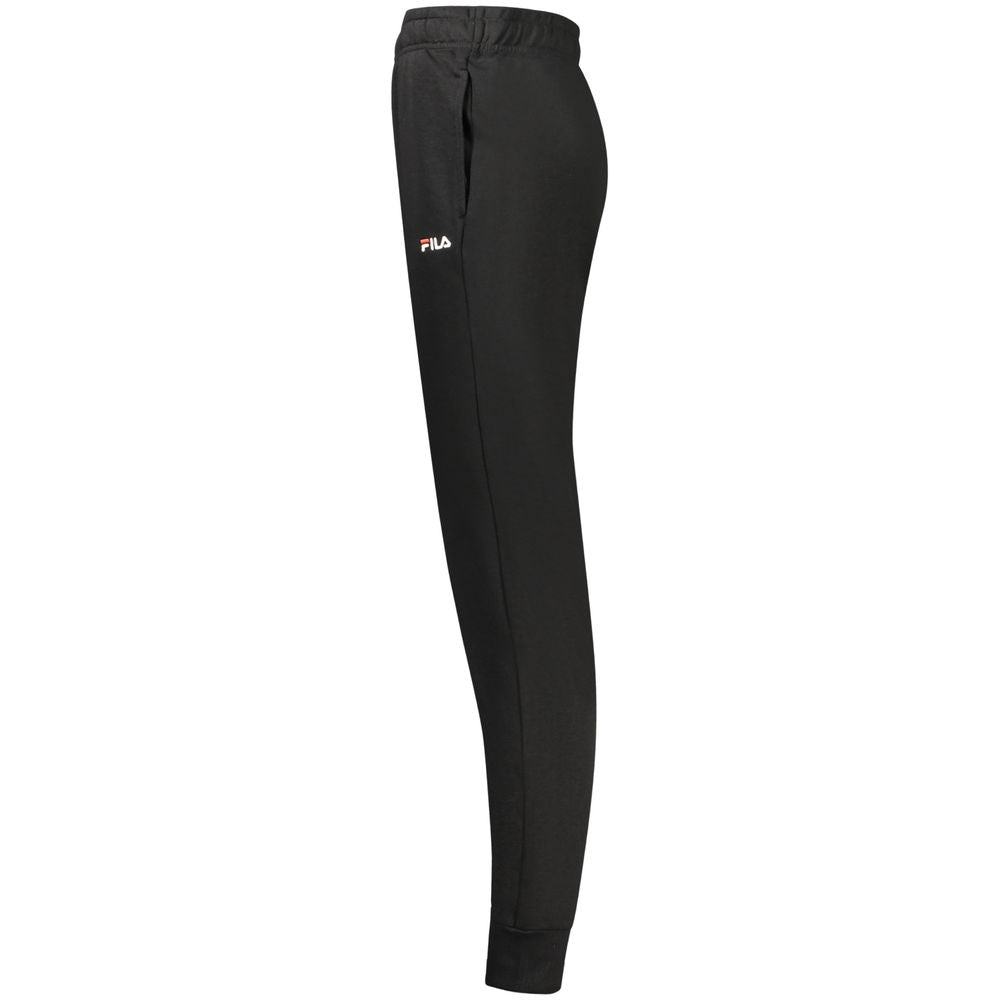Fila Black Cotton Joggers (Workout Pants)