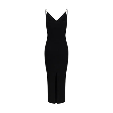 Versace Black Viscose Cocktail Dress