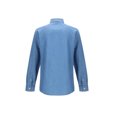 Brunello Cucinelli Blue Denim Shirt