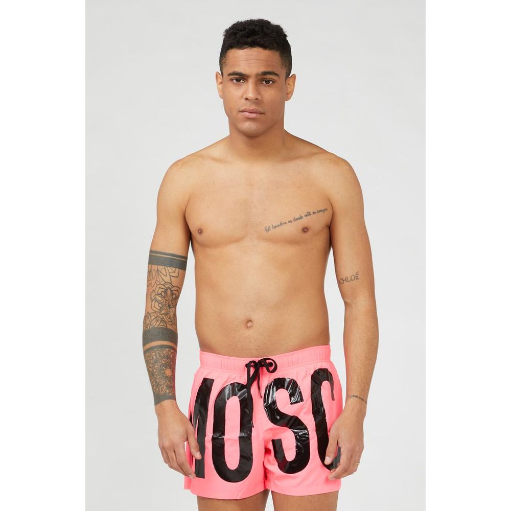 Moschino Fuchsia Polyester Swim Shorts