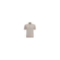 Brunello Cucinelli Beige Cotton Polo Shirt