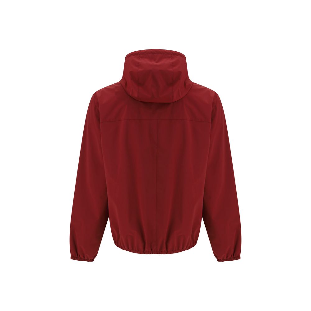 Brunello Cucinelli Bordeaux Polyamide Shell Jacket