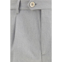 Brunello Cucinelli Gray Wool Casual Pants