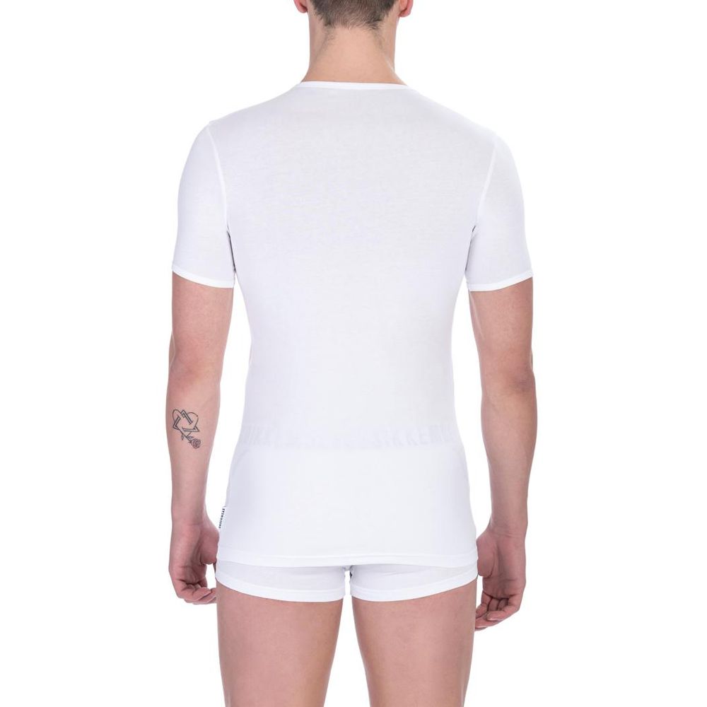 Bikkembergs White Cotton T-Shirt
