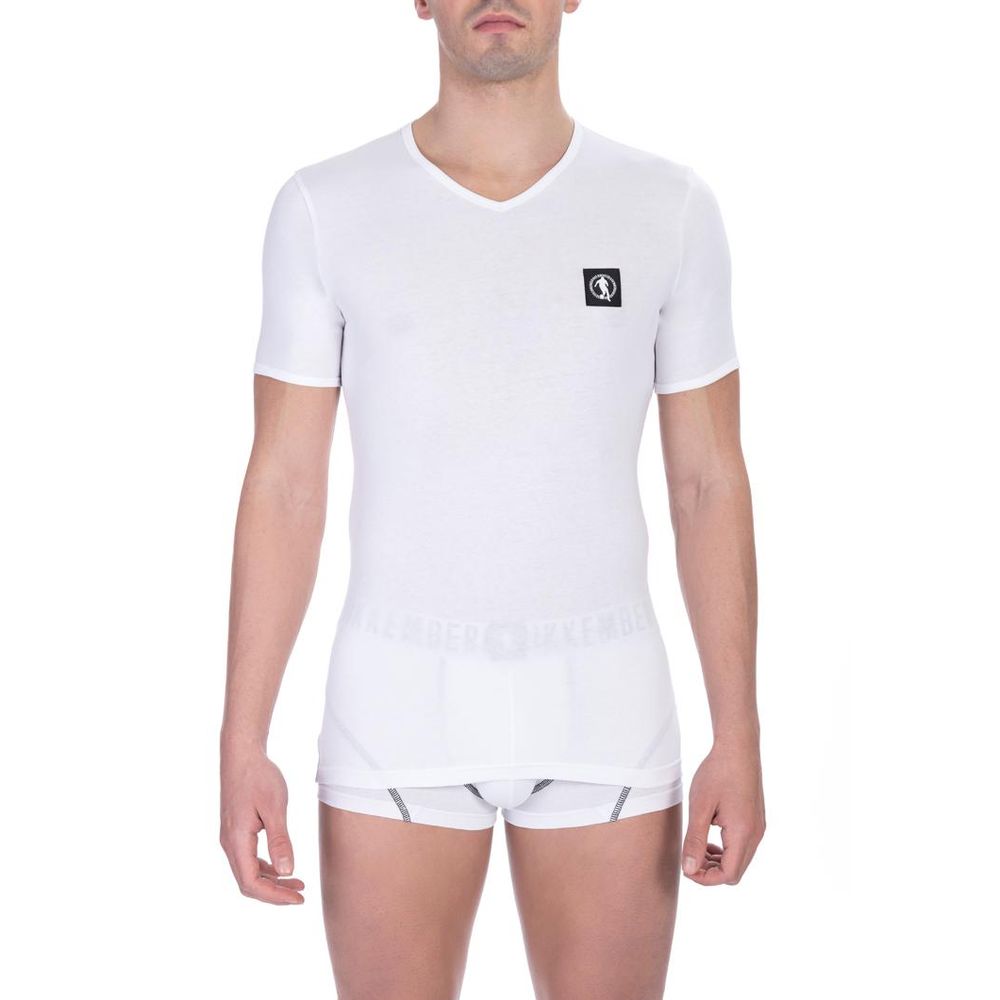Bikkembergs White Cotton T-Shirt