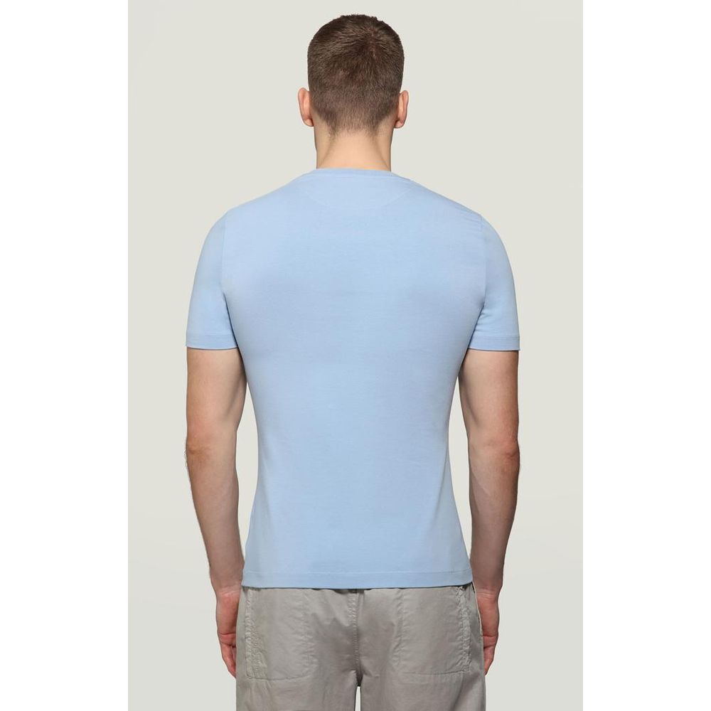 Bikkembergs Light Blue Cotton T-Shirt