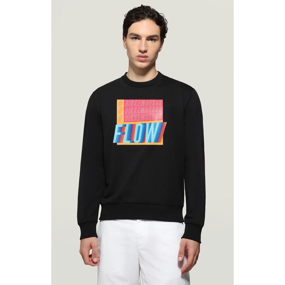 Bikkembergs Black Cotton Sweatshirt