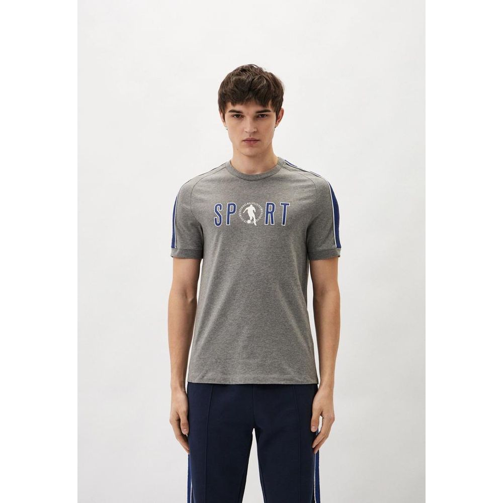 Bikkembergs Gray Cotton T-Shirt