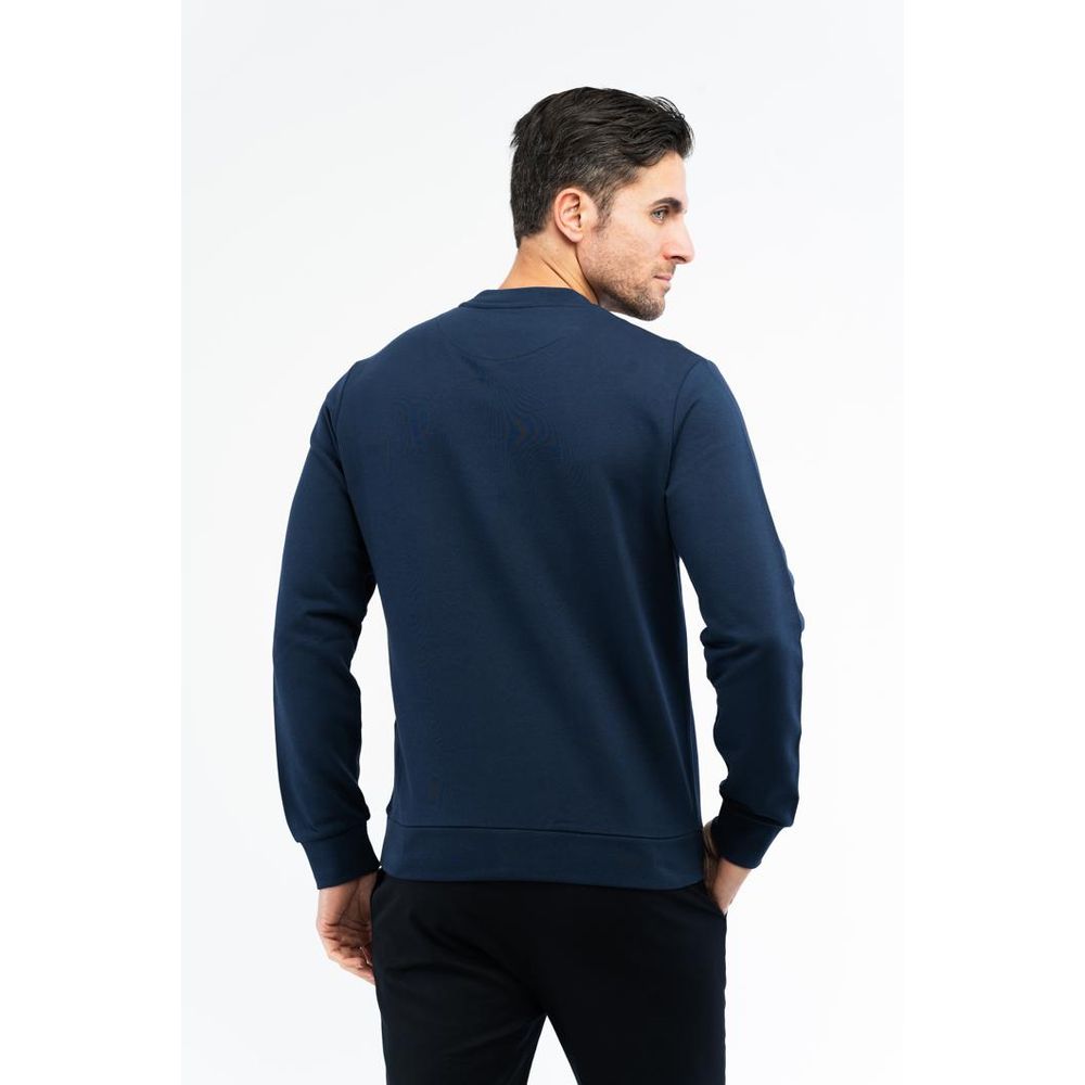 Bikkembergs Blue Cotton Sweatshirt