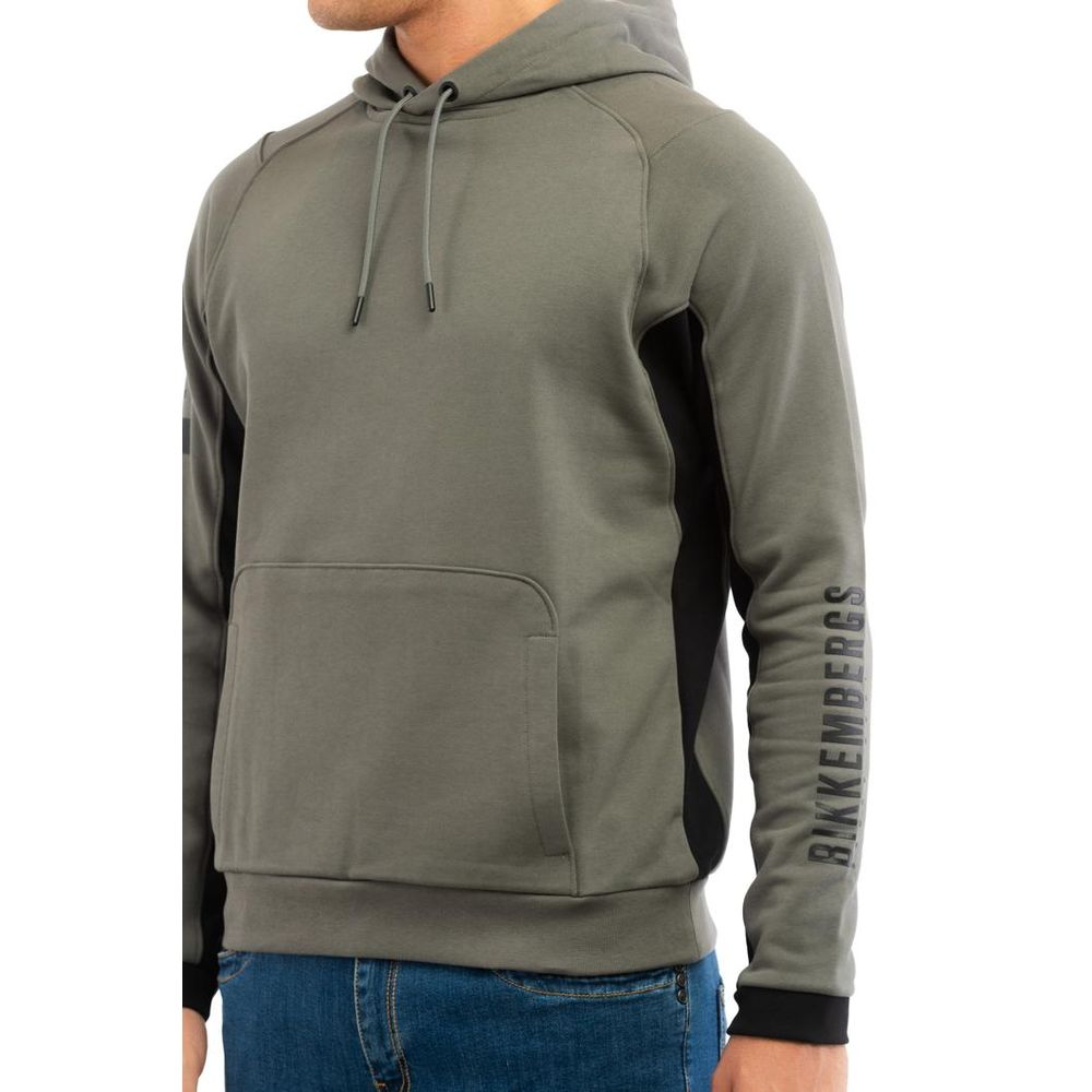 Bikkembergs Gray Cotton Sweatshirt