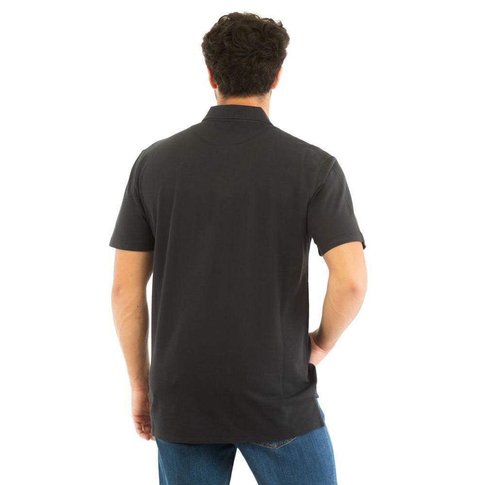 Bikkembergs Gray Cotton Polo Shirt