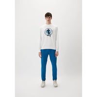 Bikkembergs Light Blue Cotton Casual Pants