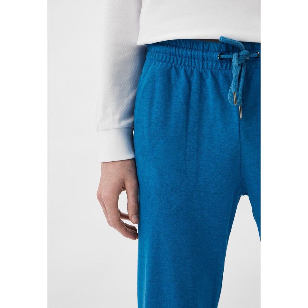 Bikkembergs Light Blue Cotton Casual Pants