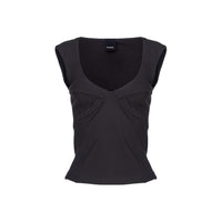 PINKO Black Nylon T-Shirt