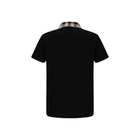 Burberry Black Cotton Polo Shirt