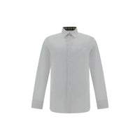 Burberry White Cotton Dress Shirt