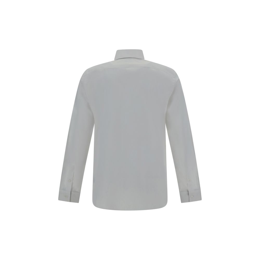 Burberry White Cotton Dress Shirt