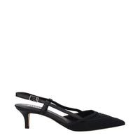 Isabel Marant Black Fabric Mid Heel Pumps