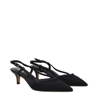 Isabel Marant Black Fabric Mid Heel Pumps