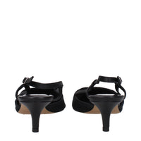 Isabel Marant Black Fabric Mid Heel Pumps
