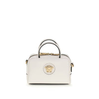 Versace White Calf Leather Bos Taurus Handbag