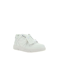 Off-White White Leather Low Top Sneakers