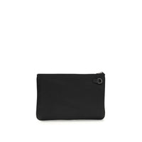Kiton Black Fabric Clutch Bag