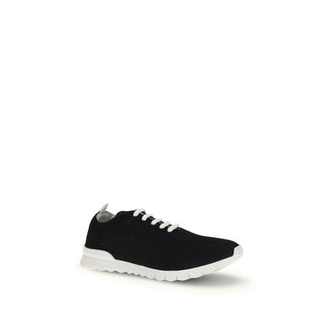 Kiton Black Rubber Athletic Sneakers
