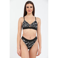 Moschino Black Cotton Bikini