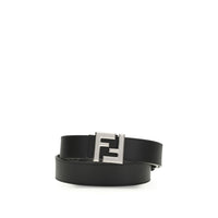Fendi Black Calf Leather Bos Taurus Regular Belt