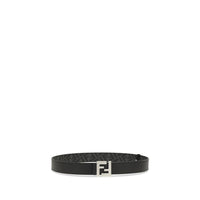 Fendi Black Calf Leather Bos Taurus Regular Belt
